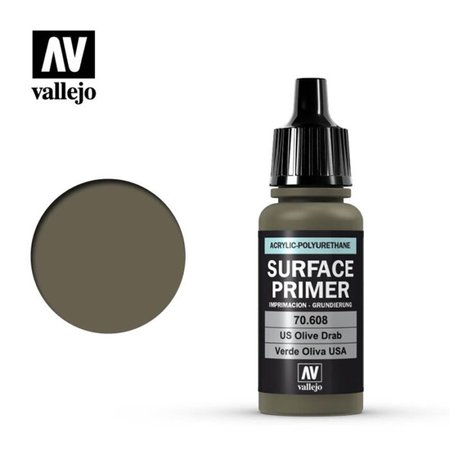 VALLEJO 17 ml US Olive Drab Primer VLJ70608